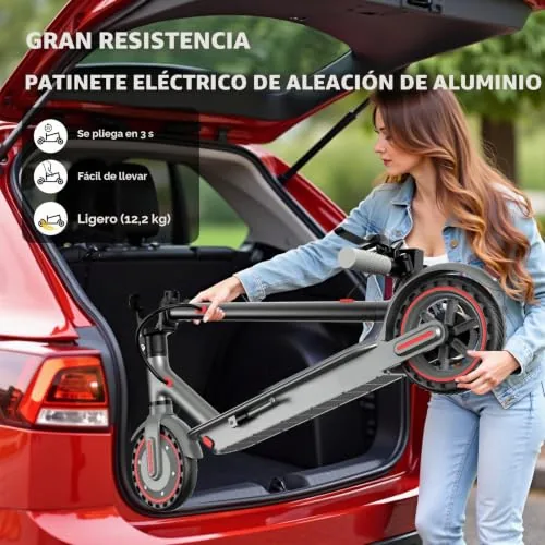 Patinete Eléctrico Plegable 350W, Autonomía 33km, Neumático