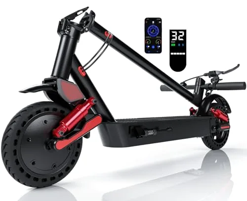 HX D06 Patinete Eléctrico Adultos, Doble Suspensión, 500W 16Ah/25Ah E Scooter para Ciudad 