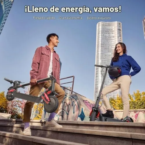 HX D06 Patinete Eléctrico Adultos, Doble Suspensión, 500W 16