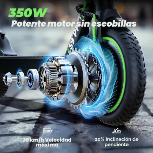 isinwheel S9Pro E Scooter con permiso de circulación, motor 