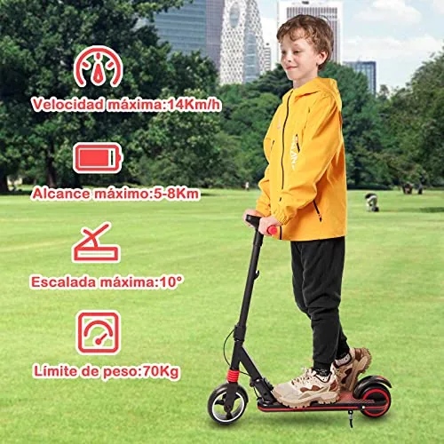 Patinete Eléctrico Niños de 6-12 años de Edad con Pantalla L