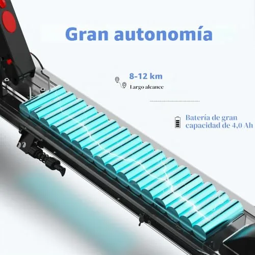 Patinete Eléctrico, Motor 500W, Patinete Plegable 8'', Veloc