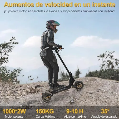 TODIMART Patinete Eléctrico Adultos, 2000W de Potencia, Auto