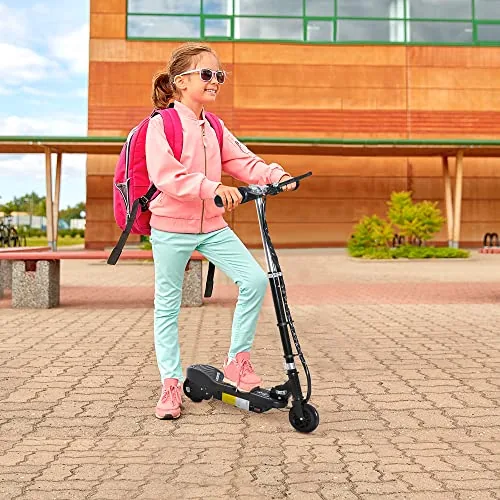 HOMCOM Patinete Eléctrico Plegable +7 Años 24V Altura Ajusta