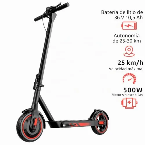 EGGKING Patinete Electrico Adultos, Potencia Nominal 500W, A