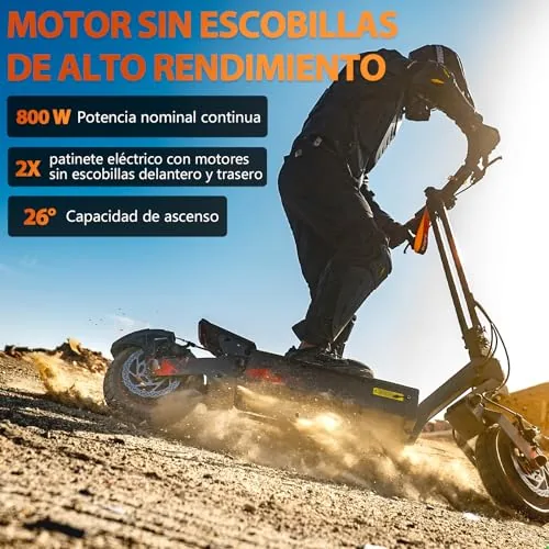 Kukirin Patinete Eléctrico Adultos Todoterreno,Patin Electri