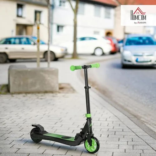 HOMCOM E-Scooter 120W Motor para Edad 6+ Autonomía 6 km Verd