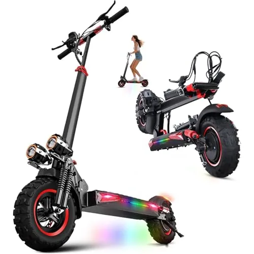 1200W Patinete Electrico Adultos Plegable E-Scooter 45-55km Autonomía