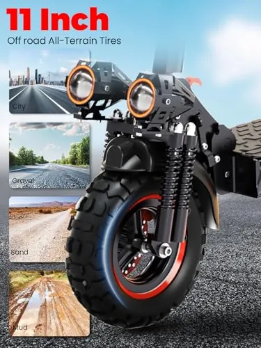 1200W Patinete Electrico Adultos Plegable E-Scooter 45-55km