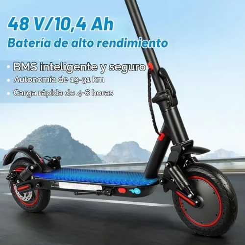 Patinete Eléctrico, 30 km Autonomía, Batería 36V 10.4Ah, Dob