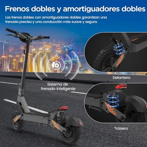 Yadea G10 Patinete Eléctrico para Adultos, Autonomía 50-70 k
