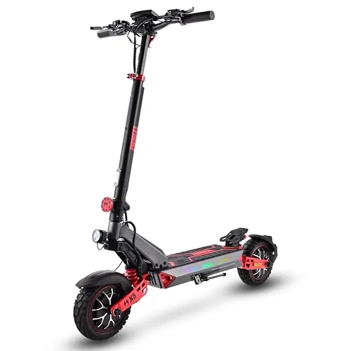 D3Patinete Eléctrico para Adultos,Neumáticos Confort de 10 Pulgadas, Sistema de Batería 48