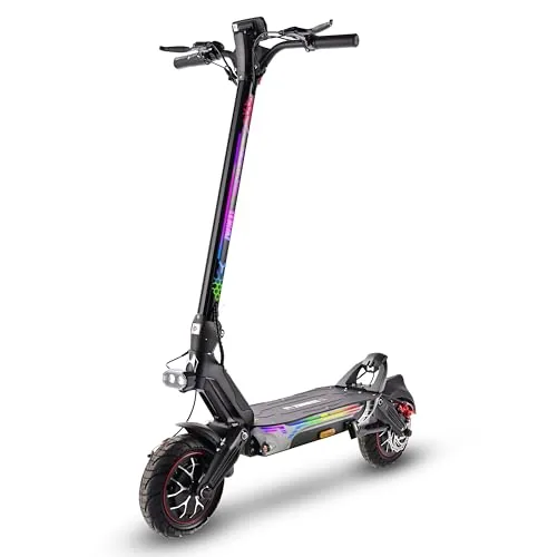 Patinete Eléctrico para Adultos, Neumáticos Tubeless Todo Terreno de 11 Pulgadas, Batería 