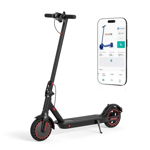 Patinete eléctrico de 8,5 Pulgadas, autonomía máxima de 30 km, patín eléctrico Plegable co