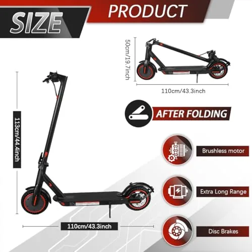 Patinete eléctrico con permiso de circulación, motor de 350 