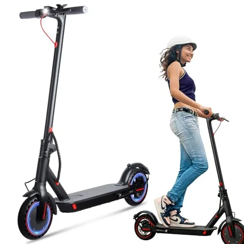 Patinete Eléctrico Adultos 8.5" Antipinchazos, Motor 350W, 25km/h Limitado, Autonomía 35KM