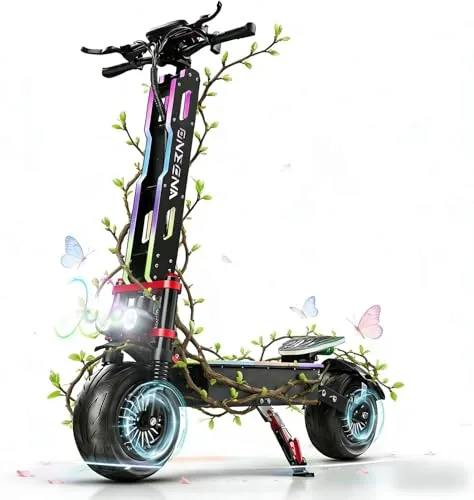 Patinete Eléctrico Todoterreno para Adultos, Doble Motor 2×3
