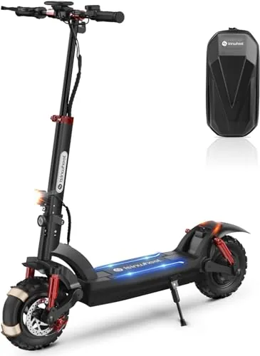 isinwheel Patinete eléctrico Todoterreno 11″, Patinete electrico Adultos 1200W, batería 48