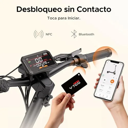ENGWE Y700 1200W Patinete Eléctrico, Equipado con Bluetooth