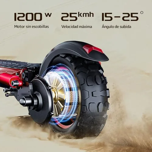 1600W Patinete Eléctrico Adultos Autonomía 45-55KM, 48V/18Ah