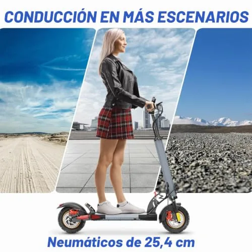 Patinete Eléctrico 500W, Batería 48V/12.5Ah, Autonomía 25-30