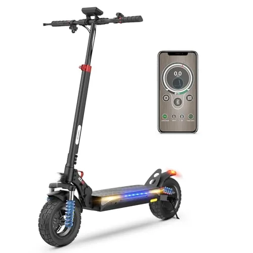 iScooter ix3 Patinete Eléctrico Adultos, 480WH Batería, Autonomía Máxima De 40 KM, 10" Pat