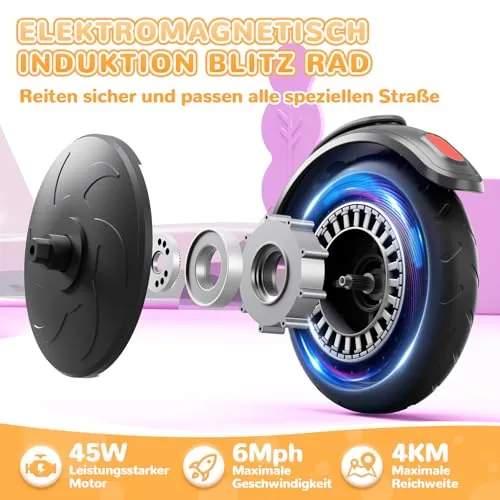 SISIGAD Patinete eléctrico para niños de 6-8-10 años Patinet
