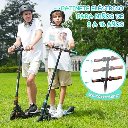 RCB TECH Patinete Eléctrico Niños (8-12-16 años) - Patinete 