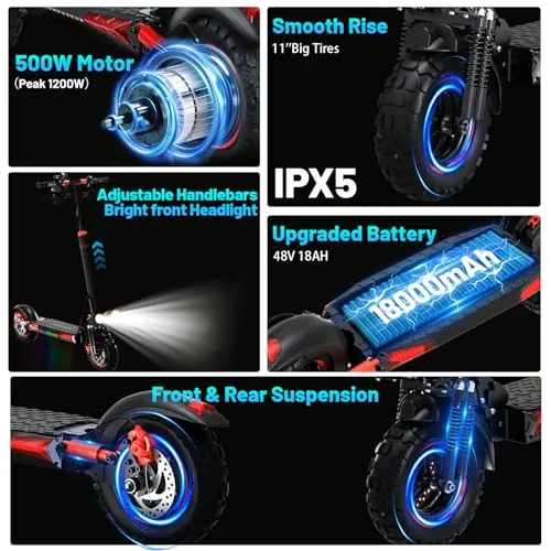 11" Patinete Eléctrico Adulto Todo Terreno Scooter - Autonom