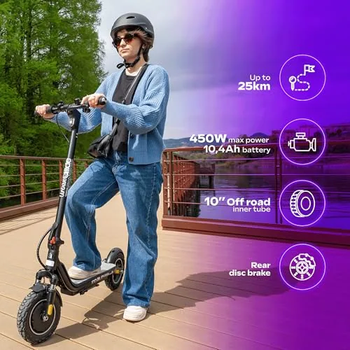 Patinete eléctrico adulto 100 Evo – Autonomía hasta 25 km – 