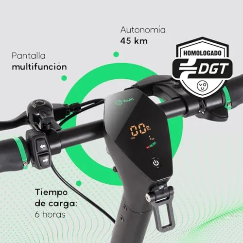 Youin Patinete Eléctrico XL3 - Potencia 800W - Velocidad 25 