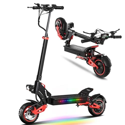 Patinete Eléctrico Adulto Plegable 11” Off-Road, Autonomía 50-55KM, Velocidad Máx 25 km/h,