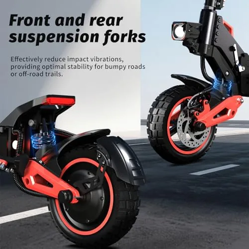 Patinete Eléctrico Adulto Plegable 11” Off-Road, Autonomía 5