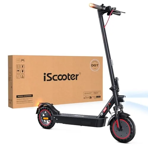 iScooter Homologado DGT Patinete Electrico Adultos, 500W Motor, 6/15/25 KM/H, Autonomía 40
