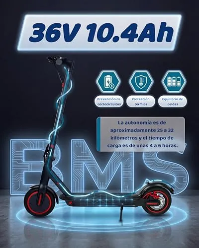 Patinete Eléctrico Adultos con Neumático - Regeneración de B