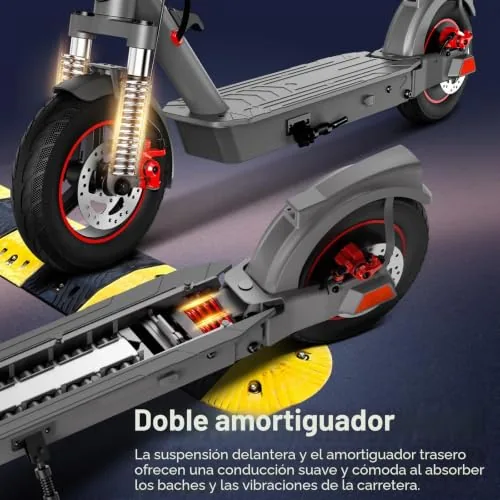 SISIGAD Patinete Eléctrico 10 Pulgadas Scooter Eléctrico Adu