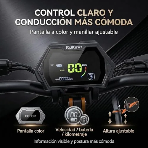 KuKirin Serie G2 Patinete Eléctrico para Adultos, Plegable,