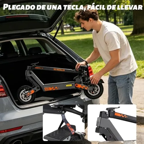 Patinete Eléctrico para Adulto Homologado DGT, Autonomía 58