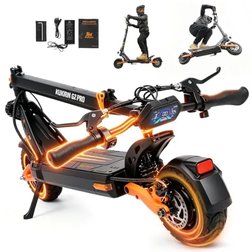 Patinete Eléctrico Adultos Homologado DGT - 68km Autonomía Batería 48V 15.6Ah, Doble Freno