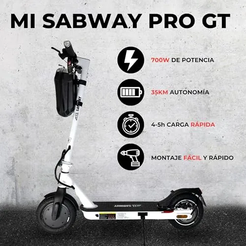 Patinete Eléctrico Adulto Homologado DGT - Potente Motor 700