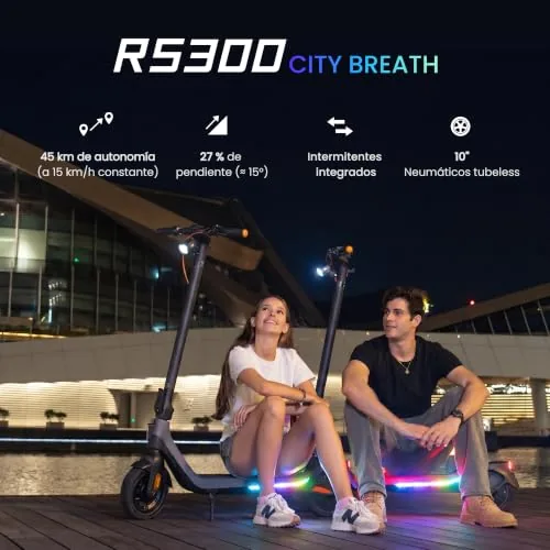RS Patinete Eléctrico con Sensor de Huella Dactilar