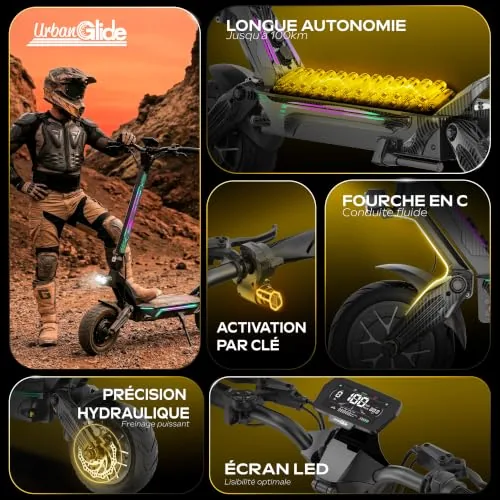 UrbanGlide City Trail & Power Patinete eléctrico adulto 20-1