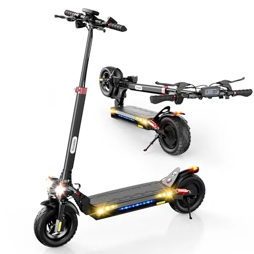 iScooter Patinete eléctrico para Cualquier Terreno, 800 W, batería de 48 V, 15,6 Ah, Alcan