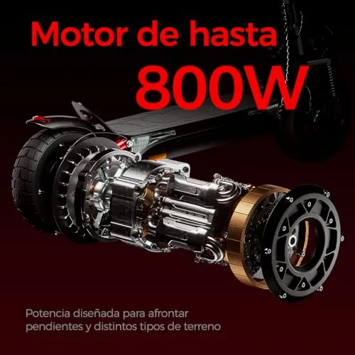 iScooter Patinete eléctrico para Cualquier Terreno, 800 W, b