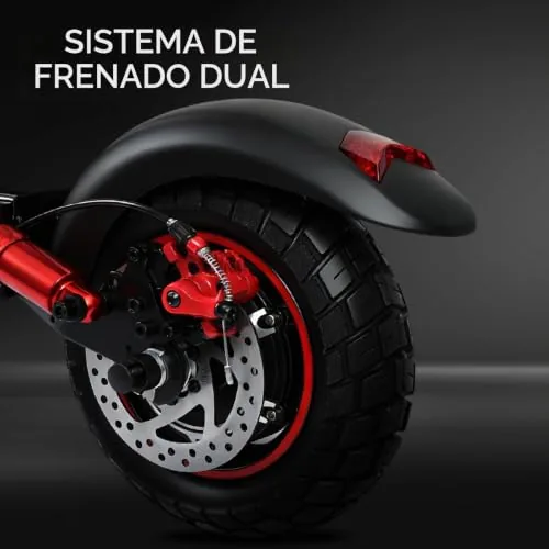 Patinete Eléctrico Adultos 10" Off Road, Plegable con Baterí