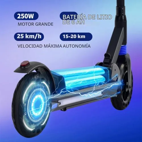 Patinete Eléctrico para Niños 8-16 Años - Scooter Infantil P