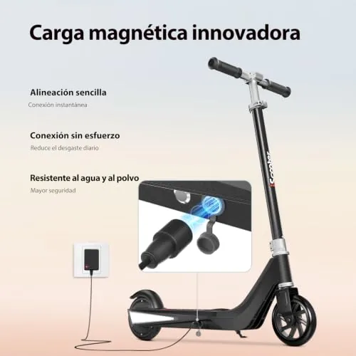 iScooter - Patinete eléctrico Infantil de 6 a 10 años, 2 vel