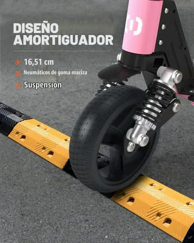 Patinete Eléctrico Niños 6-12 Años Plegable Seguro 14km/h 8K