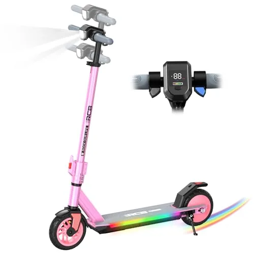 R12 Pro Patinete Eléctrico Niño 6-12 años, Scooter 150W, 3 Velocidades, 18km/h, Autonomía 