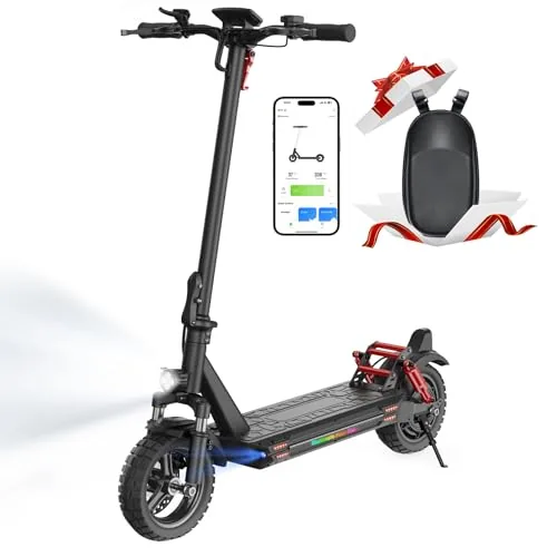iScooter Patinete Electrico Adultos con Cerraduras Electrónicas, Motor de 8OO, Autonomía 4
